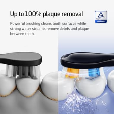 Soocas NEOS II - Sonic Electric Toothbrush and Water Flosser, Cordless Oral Irrigator, Electric Toothbrush for Adults, Portable Water Flosser, Superior Plaque Removal, Dark Violet - Image 3