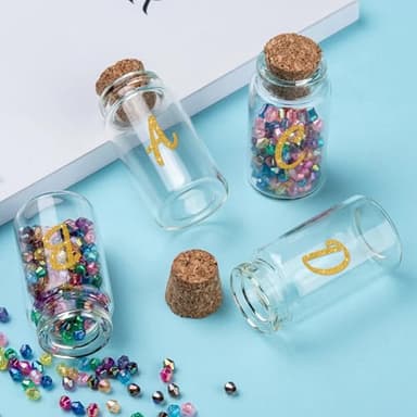 664 PCS Gold Letter Stickers Glitter 8 Sheets Alphabet Number Stickers 1 Inch Vinyl Self Adhesive Stick on Letters for Graduation Cap Scrapbooking Water Bottles Cup Mailbox DIY Crafts Classroom Decor - Image 6
