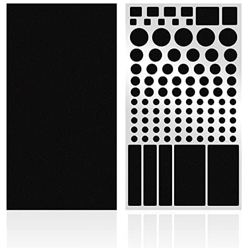 FLANCCI LED Light Blocking Stickers - Blackout LED Covers, Dim 50%80% of Lights, 2 Sheets (1 Cut Out + 1 Uncut) - Image 1