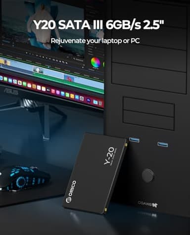 ORICO 512GB SATA SSD 2.5 Inch Internal Solid State Drive, Read Speed up to 500MB/s, SATA III 6Gbps for Desktop Laptop NAS DIY External Drive - Y20 - Image 4