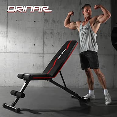 Orinar Weight Bench Press, Strength Training Adjustable Workout Benches for Full Body, Gym Benches for Incline Decline Exercise - Image 6