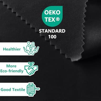 ABCCANOPY 2 Pack 6 FT Black Spandex Table Cover Stretch Fitted Wrinkle Resistant Tablecloth Reuse for Rectangular Folding Table Patry Event Wedding Banquet Protector - Image 2