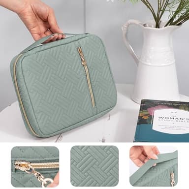 APLUFINE Bible Cover for Women - Soft Bible Case - Carrying Book Case for Bible Accessories - Bible Holder Case for Women - Girls Bible Bag - Bible Carrier - Bible Sleeve - Church Bag - Image 4