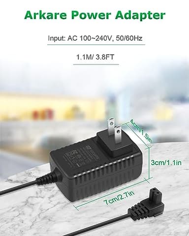 Arkare 12.6V Charger for Aiper Seagull 600 1000 1500 HJ1103J AIPURY 1000 AIPURY1000 AIPURY1500 P1111, for Cordless Automatic Robotic Pool Vacuum Cleaner 12.6V Replacement Charger Power Supply Adapter - Image 5