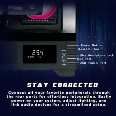 ZOTAC MEK AI-Enhanced Gaming PC Desktop Computer - NVIDIA GeForce RTX 5050, AMD Ryzen 5 5500 4.2GHz, 16GB DDR4 RGB, 1TB NVME M.2 SSD, 650W 80+ Gold PSU, WiFi 6E, Windows 11 Home - Image 9