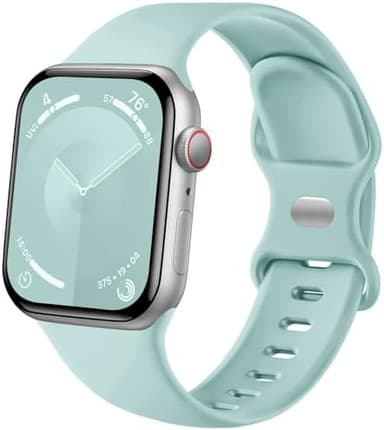 Sport Band Compatible with Apple Watch Band 44mm 45mm 46mm 40mm 42mm 38mm 41mm 49mm, Soft Silicone Waterproof Replacement Strap for iWatch Watch Series 11 10 9 8 7 6 5 4 3 2 1 SE Ultra Women Men - Image 3