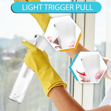 Hula Home Spray Bottle for Hair (10.1oz/300ml) - Powered by Flairosol® Spray Technology - Continuous Ultra Fine Mist Sprayer – For Hairstyling, Cleaning, Salons, Plants, Essential Oil & More - White - Image 3