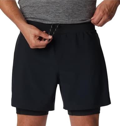 Columbia Men's Endless Trail 2 in 1 Short, Black, X-Small - Image 4