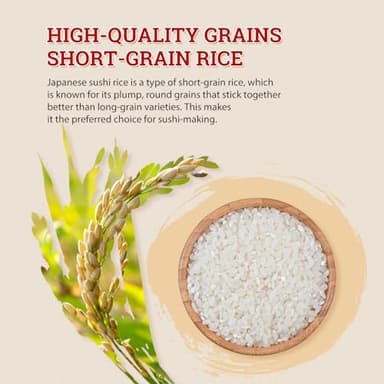 52USA Sushi Rice 2 Pound (Pack of 3), Premium Short Grain Rice 96 Ounce (2721g), Gluten-Free, Vegan, White Sticky Rice for Sushi and Japanese Food - Image 4