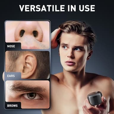 Azang Nose Wax Kit Men 100g Wax USB Fast Heat Smart Constant Temp 12 Nose Hair Sticks 3 Silicone Pots Travel Size Unisex Suitable for Different Body Parts - Image 3