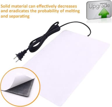 Aiicioo Under Tank Heater Thermostat - Reptile Heating Pad with Temperature Control Reptile Heat Mat for Combo Set for Hermit Crab Lizard Terrarium 24W - Image 4