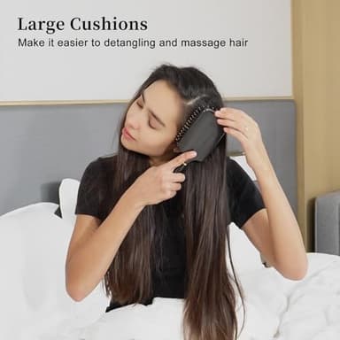 SHINLEA Paddle Brush for Blow Drying, Detangling Brush for Curling Straight Thick Thin Wet and Dry Hair, Soft Nylon Bristle, Hairbrush for Women Men Kids - Image 4