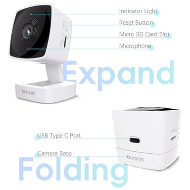 blurams Cameras for Home Security 5G&2.4G, 2K Security Camera Indoor, Pet Camera with Phone App, Indoor Camera w/AI Motion Detection, 2-Way Audio, Compatible with Alexa&Google Home Assistant - Image 5