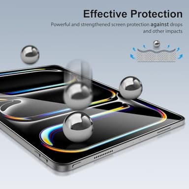 SPARIN Screen Protector for iPad Pro 13 inch M4 7th Generation(2024 Released), 2 Pack HD Clear 9H Tempered Glass Film with Face ID & Apple Pencil Pro Compatible, High Sensitivity Case Friendly - Image 7