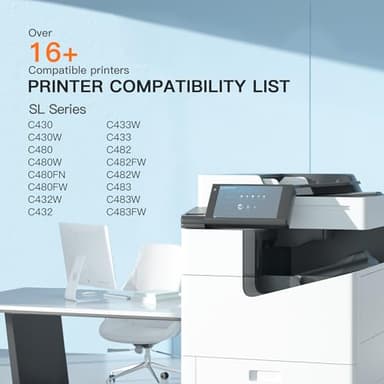 E-Z Ink Compatible Toner Cartridge Replacement for Samsung CLT-K404S CLT-C404S CLT-M404S CLT-Y404S CLT 404S to use with C480FW C430W SL-C430W SL-C480FW SL-C480FN Printer Tray (4 Pack) - Image 4