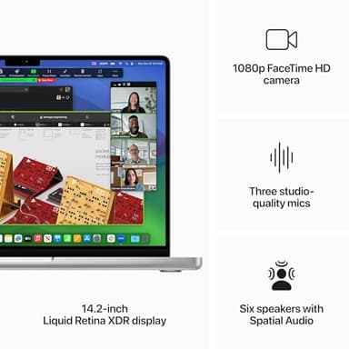 2023 Apple MacBook Pro with Apple M3 chip (14-inch, 8GB RAM, 512GB SSD Storage) (QWERTY English) Silver (Renewed Premium) - Image 6