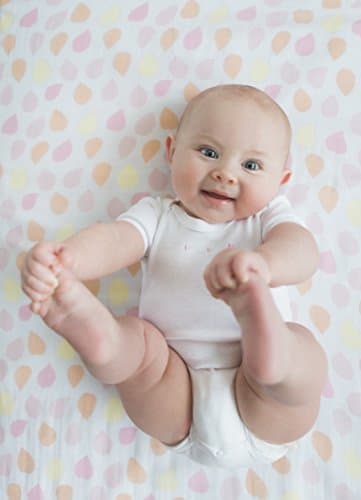 Amazing Baby Silky Swaddle Muslin Blankets, Set of 2, Bamboo Viscose, Petals and Dots, Pink - Image 5
