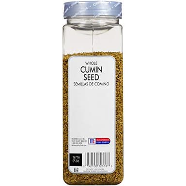 McCormick Culinary Whole Cumin Seed, 16 oz - One 16 Ounce Container of Bulk Cumin Seeds Whole, Ideal for Indian, Moroccan, Mexican and Middle Eastern Dishes - Image 2