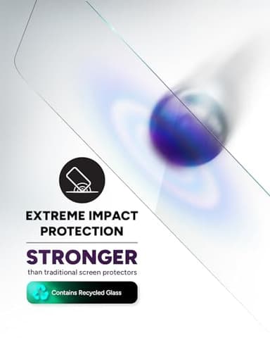 ZAGG Glass+ Screen Protector for iPhone 15 Plus - 3X Stronger with Reinforced Edges, Scratch & Smudge-Resistant Surface, InvisibleShield, Easy to Install - Image 2