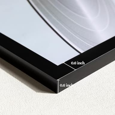 eletecpro 12.5x12.5 Black Record Frame, Sturdy and Lightweight, PVC Album Frame Made to Display Vinyl Records, Home Decor for Wall Easy to Hang Suit to 12x12 LP Covers, 4 Pack - Image 5