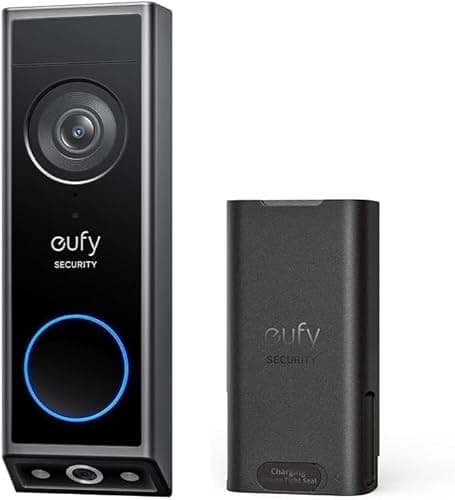 eufy Security Video Doorbell E340 (Battery Powered), Uninterrupted Use with Rechargeable Battery, Dual Cameras, 2K Full HD, No Monthly Fee - Image 1