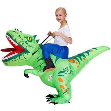 MT MENGTONG Halloween Costume Inflatable Dinosaur Costume Kids Riding T Rex Blow up Funny Party for Boys/Girls(2-3Y) - Image 5