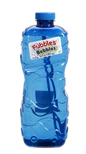 BUBBLES by Little Kids Fubbles | 64oz Non Toxic Bubble Solution Refill for kids | bubble wand included, colors may vary, (12301E) - Image 1