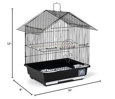 Prevue Pet Products Parakeet Manor Bird Cage with Handle for Home or Travel, Black - Image 5