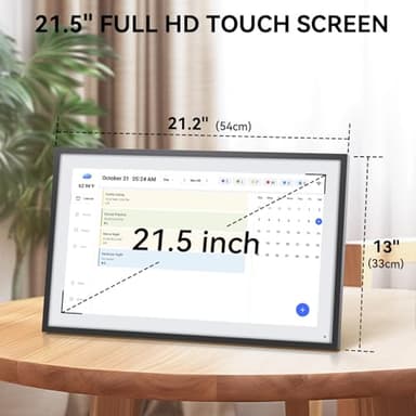 LOOFII 21.5 Inch Smart Digital Calendar Planner & Chore Chart, Full HD Interactive Touchscreen Display for Family Scheduling, Wall Mountable – Streamline Household Organization (Black White) - Image 7