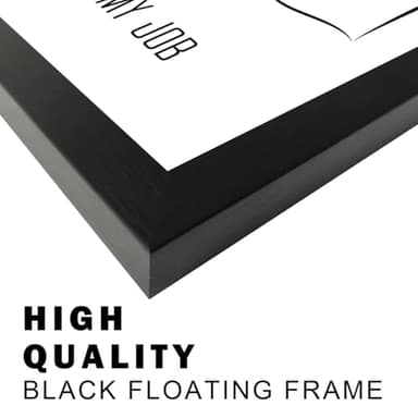 Black and White Bathroom Decor Wall Art, Funny Bathroom Wall Art, Black Framed Toilet Paper Art, Toiletpaper Roll Bathtoom Sign, Humorous Toilet Canvas Print Artwork, Minimalist Toilet WC Artwork - Image 5