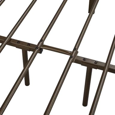 Yaheetech Classic Metal Platform Bed Frame Mattress Foundation with Victorian Style Iron-Art Headboard/Footboard/Under Bed Storage/No Box Spring Needed/Full Size Bronze - Image 9
