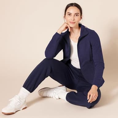 Amazon Essentials Women's Classic-Fit Full-Zip Polar Soft Fleece Jacket (Available in Plus Size), Navy, X-Small - Image 5