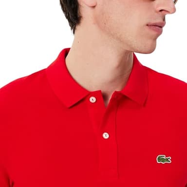 Lacoste Men's Slim Fit L.12.12 Piqué Polo Shirt, Red, XX-Large - Image 2