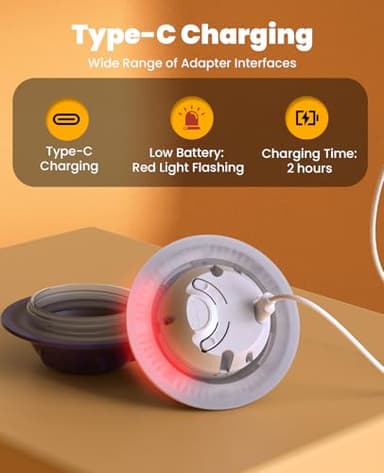 Xeuch Interactive Dog Toys, Automatic Moving and Rolling LED Light Up Dogs Ball with Rope, Motion-Activated Wicked Ball for Small Medium Pup, Stimulation Toy for Boredom Relief White - Image 6