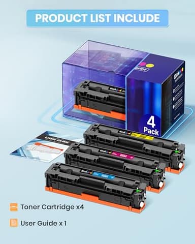 E-Z Ink Compatible Toner Cartridge Replacement for Canon 055 055H High Capacity Toner Cartridge for Canon Color ImageCLASS MF743Cdw MF741Cdw MF746Cdw MF743 Printer (Black Cyan Magenta Yellow, 4-Pack) - Image 4