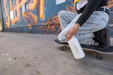 LifeStraw Go Series — Insulated Stainless Steel Water Filter Bottle for Travel and Everyday Use Removes Bacteria, Parasites and Microplastics, Improves Taste, 1L Aegan Sea - Image 5