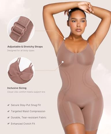 SHAPELLX Shapewear Tummy Control Body Suit Tummy Control Bodysuit Colombianas Shapewear for Women Shapers - Image 3