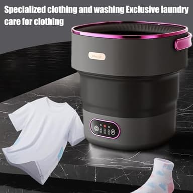 Portable Washing Machine,Underwear Washing Machines,Foldable Washing Machine with Capacity of 15L,Deeply Clean Underwear for Apartments, Camping, Traveling - Image 4