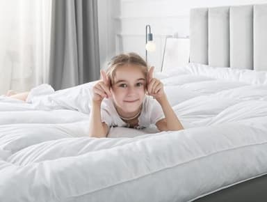 WhatsBedding Duck Feather Bed Mattress Topper, 100% Cotton Memory Foam Mattress Topper, 2500GSM Overfilled Pillow Top, Hotel Collection - Image 2