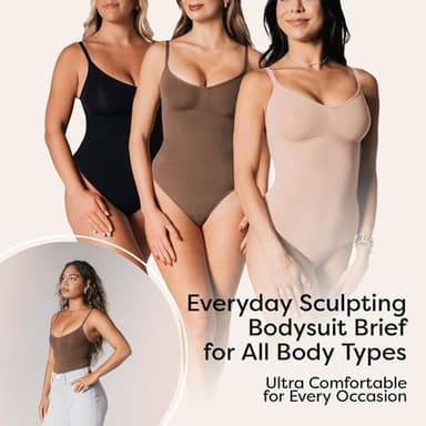 herslims Shapewear Tummy Control Bodysuit Brief: Sculpting Shaper Tank Top Shapewear Bodysuit: Snatched Waist Slimming Body Suit - Image 5