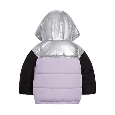 Carter's Baby Girls' 2-Piece Snowsuit Puffer Jacket and Skibib Snow Pants, Silver Lilac Black, 12 Months - Image 3