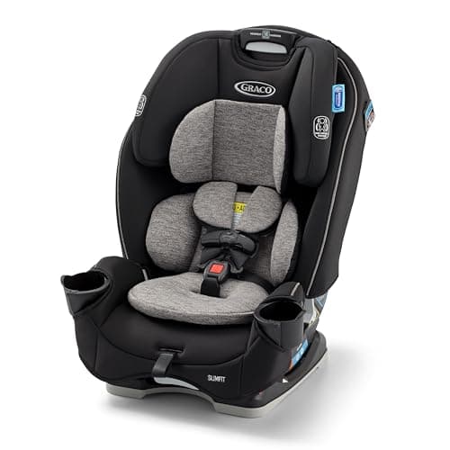Graco Slimfit 3-in-1 Convertible Car Seat, Ultra-Space-Saving Design, Jarret, Suitable for Rear and Forward-Facing, Highback Booster Seat with 10-Position Headrest - Image 1