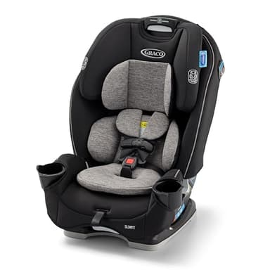 Graco Slimfit 3-in-1 Convertible Car Seat, Ultra-Space-Saving Design, Jarret, Suitable for Rear and Forward-Facing, Highback Booster Seat with 10-Position Headrest - Image 1