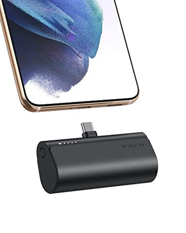 VEGER Portable Charger, USB C Power Bank, 5000mAh Mini Battery Pack Fast Charging 20W Small Charging Bank for iPhone 16/16 Pro/16 Pro Max/15, Samsung Galaxy S25, S24, S23, Note 20, Pixel, Moto, LG - Image 1