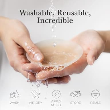 Nippies Nipple Covers for Women - Reusable Sticky Silicone Pasties with Travel Case - Original Circle or Lift Style Available - Image 5