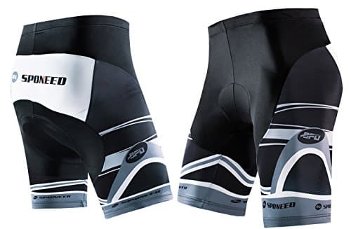 Bicycle Shorts for Cycling Pants 4D Gel Padded Biking Ride US M Grey Multi - Image 1