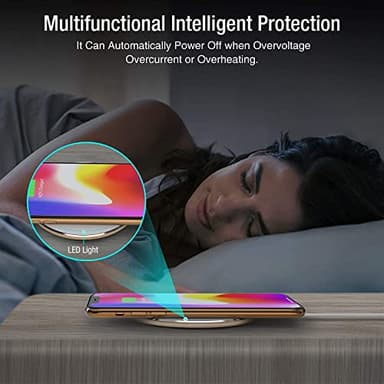 TOZO Wireless Charger 15W Max Fast Wireless Charging Pad Compatible with iPhone 16/16 Plus/16 Pro Max /15/14/13/SE/12 Series, Samsung Galaxy S24/S23/S22 Series (No AC Adapter), Yellow - Image 4