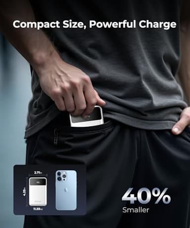 JOYFAR Portable-Charger-Power-Bank Travel Essentials Battery Pack USB C 30000mAh Built in Cable 22.5W Phone Fast Charging Powerbank Compatible with iPhone 16 15 14 13 12 11 iPad Samsung Google (White) - Image 4