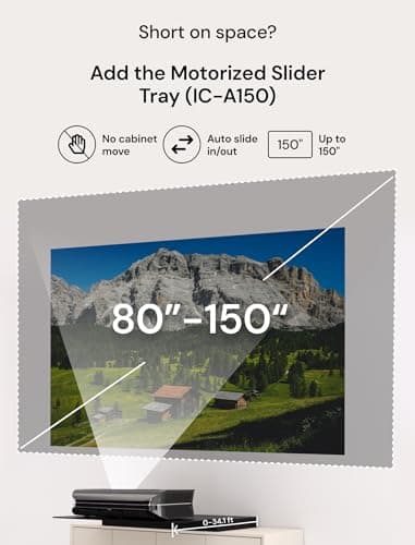 AWOL VISION LTV-2500 4K UHD Ultra Short Throw Triple Laser Projector with Dolby Vision & Atmos, Active 3D, 150", HDR10+, UST Laser TV Projector (Fire TV Stick 4K Max included) - Image 6