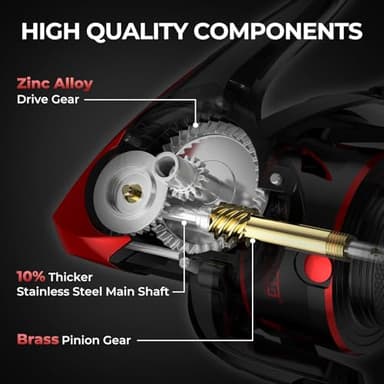 KastKing Sharky III Spinning Fishing Reel,Size 3000 - Image 9